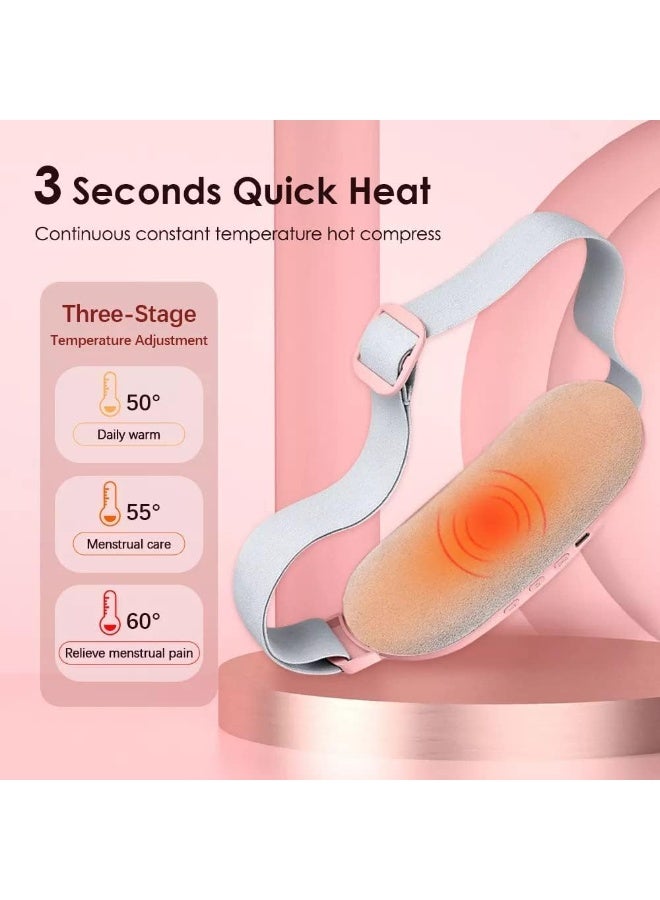 Portable Period Cramp Relief Massager – 3 Heat Modes & 4 Massage Modes, Quick Heating Menstrual Pain Relief Device for Women with Display - Image 3
